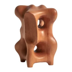 Escultura Organic 22 cm, Varnished mahogany