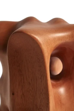 Escultura Organic 22 cm, Varnished mahogany