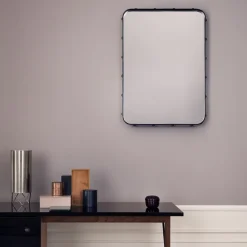 Espejo Adnet Rectangulaire, Black, large