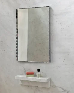 Espejo Arcs Mirror Rectangle S 43,5x61,5 cm, Acero inoxidable
