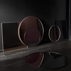 Espejo Circum pequeño, negro