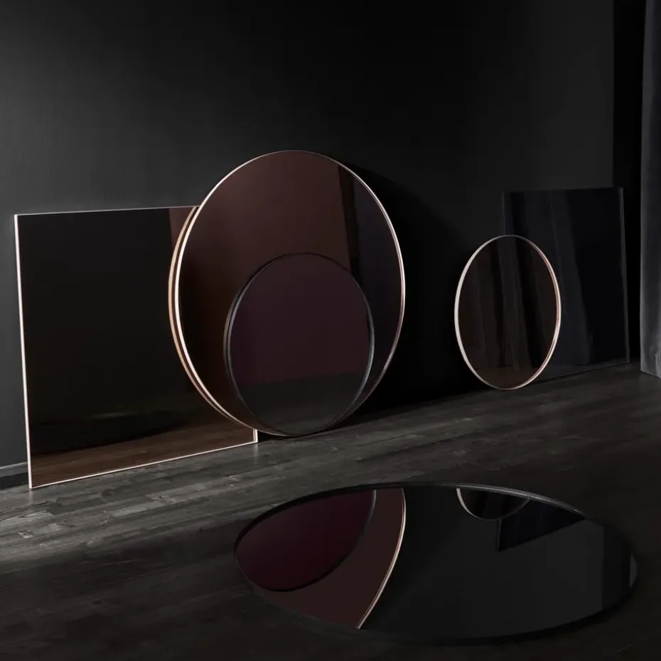 Espejo Circum pequeño, negro