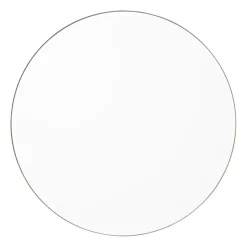 Espejo Circum pequeño, transparente-nogal