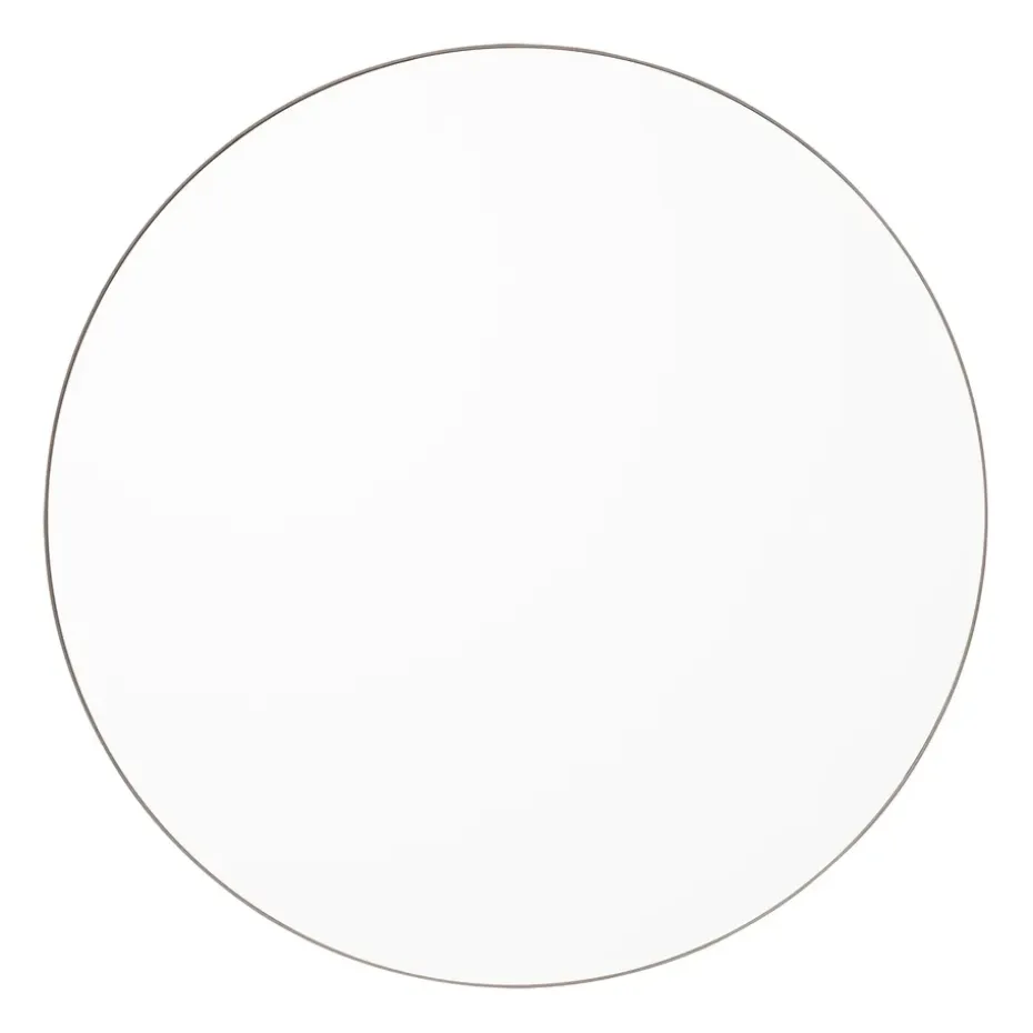 Espejo Circum pequeño, transparente-nogal