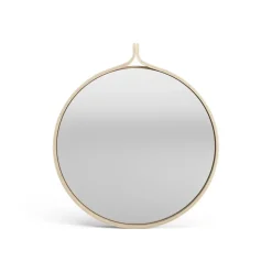 Espejo Comma redondo Ø52 cm, Fresno lacado