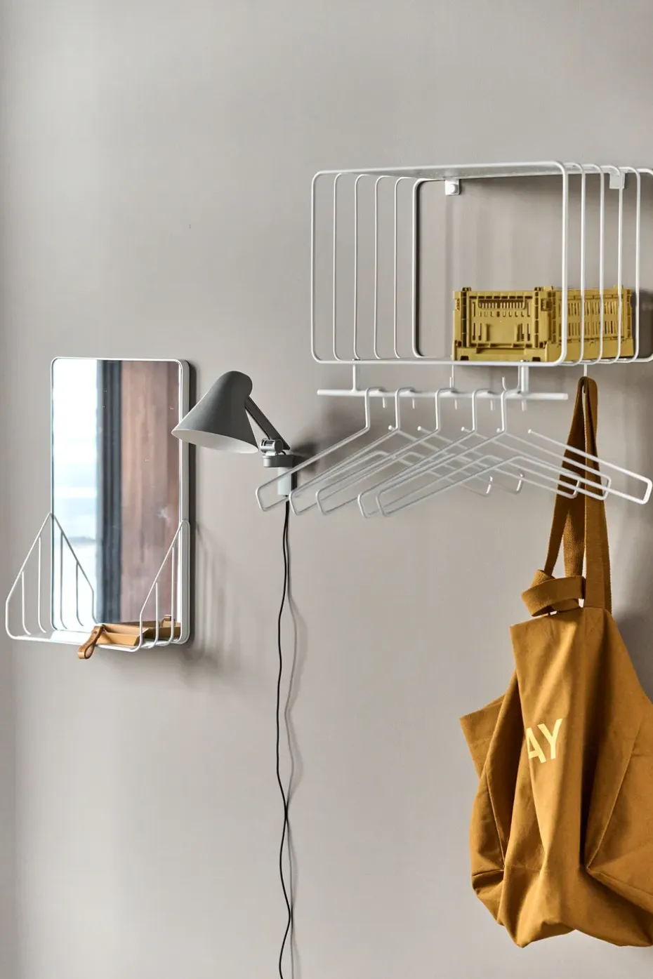 Espejo con estante Nod 30x50 cm, White