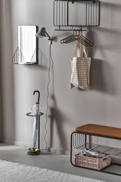 Espejo con estante Nod 30x50 cm, Black