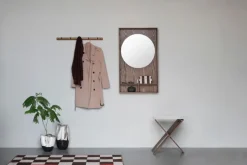 Espejo con estante Show-me large, Dark oiled