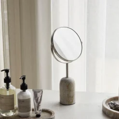 Espejo de doble cara Marble, Beige