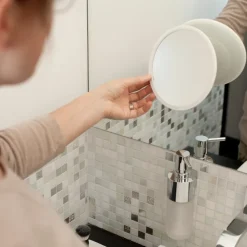 Espejo de maquillaje AirMirror x10 desmontable con ventosa, Ø16,5 cm