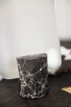 Espejo de mesa Marble, Brown, 30 cm