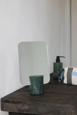 Espejo de mesa Marble, Dark forest, 30 cm