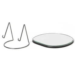 Espejo de mesa Pond, Dark chrome