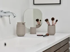 Espejo de mesa Time 26,5 cm, Concrete