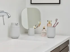 Espejo de mesa Time 26,5 cm, Soft Grey