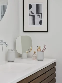 Espejo de mesa Time 26,5 cm, Soft Grey