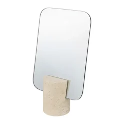 Espejo de mesa Travertin, Lino