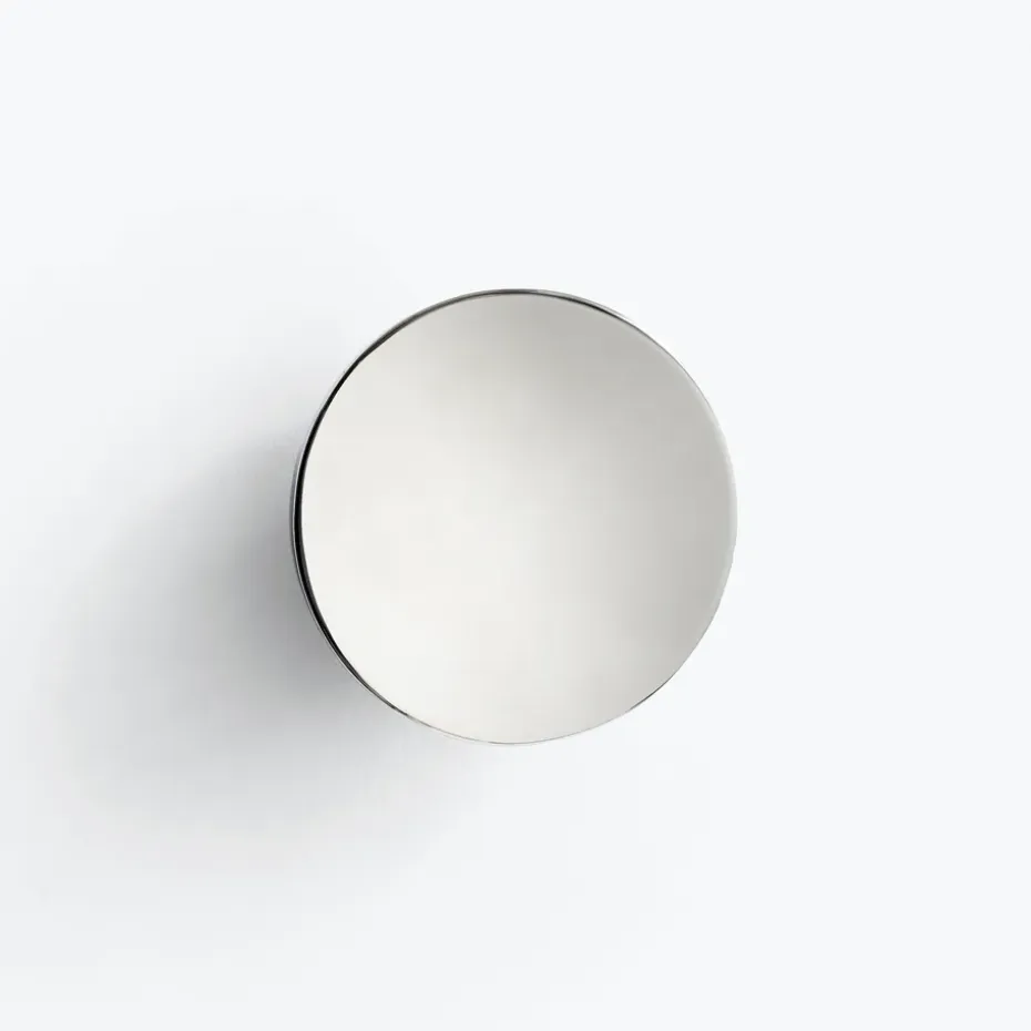 Espejo de pared Aura small, Acero inoxidable
