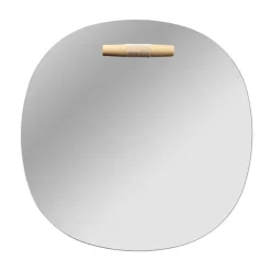 Espejo de pared I4 Birksø, Oak nature lacquered Ø70 cm