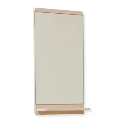 Espejo de pared Rim 40x68 cm, Roble blanco