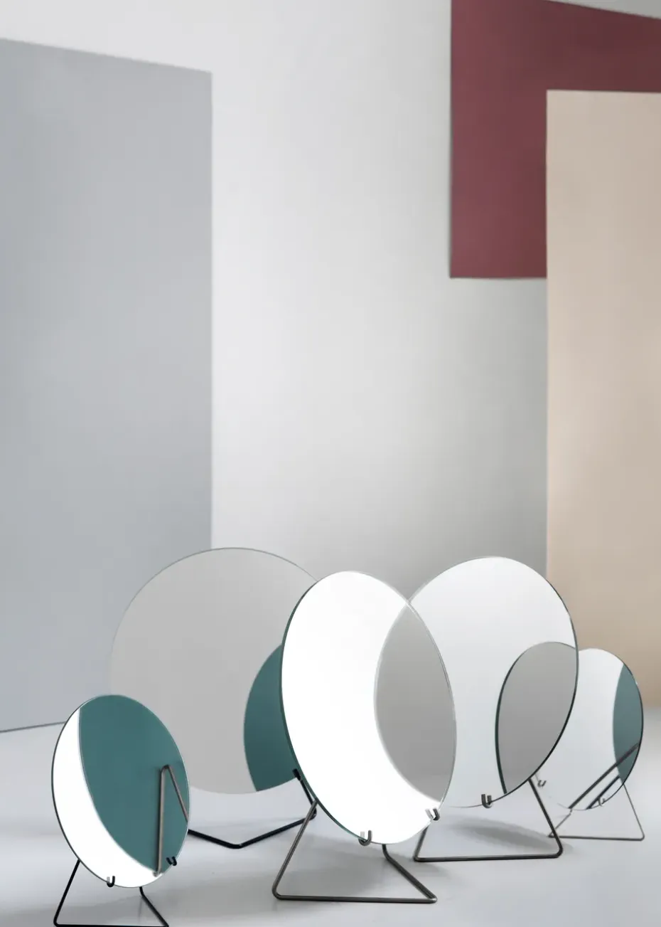 Espejo de pie Ø20 cm, Black