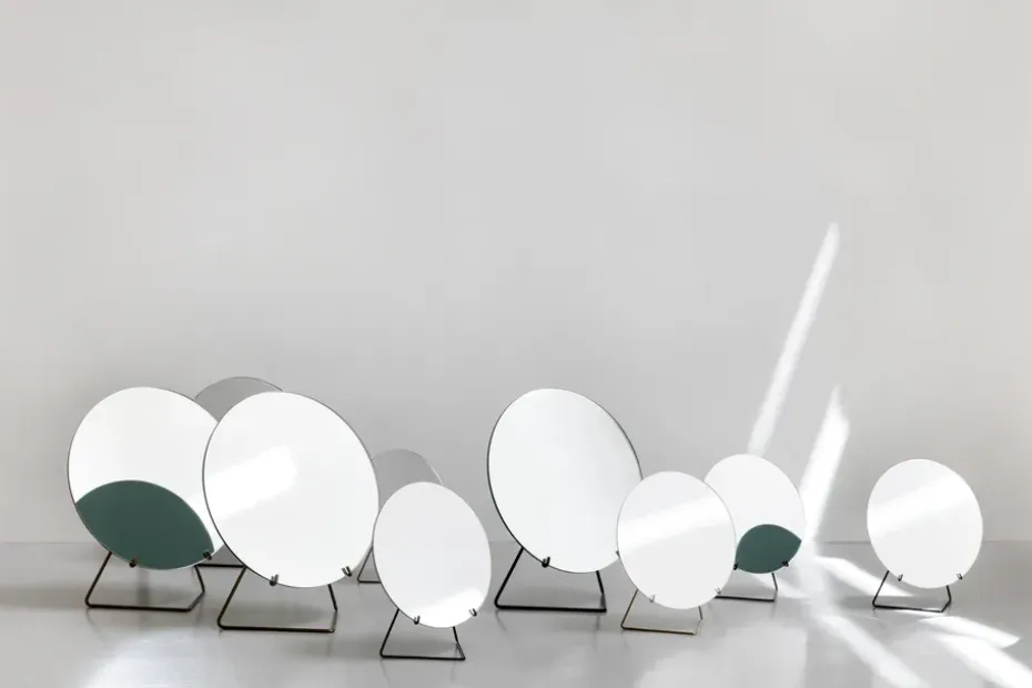 Espejo de pie Ø20 cm, Black