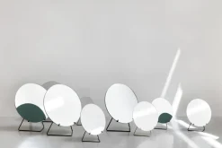 Espejo de pie Ø20 cm, Brass