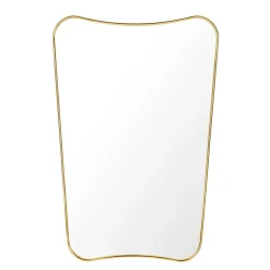 Espejo F.A.33 rectangular, latón