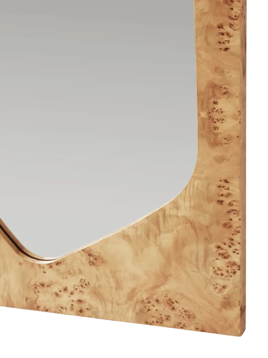 Espejo Folia, Natural burl, 135 cm