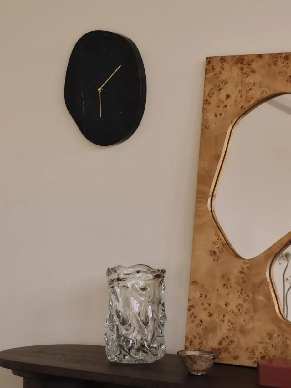 Espejo Folia, Natural burl, 82 cm