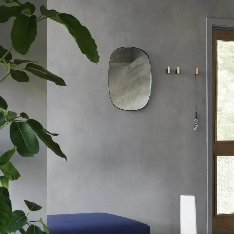 Espejo Framed, Dark green, 59x44 cm