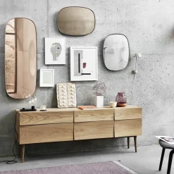 Espejo Framed, Taupe, 59x44 cm