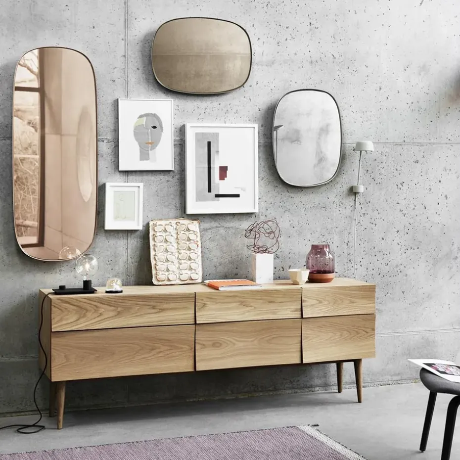 Espejo Framed, Taupe, 59x44 cm