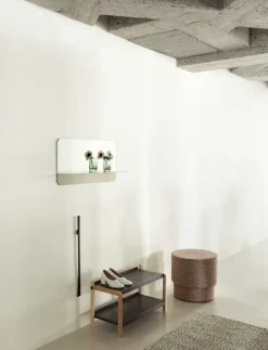 Espejo Horizon rectangular, Acero inoxidable