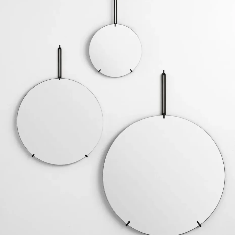 Espejo Moebe Wall mirror Ø 30 cm, negro