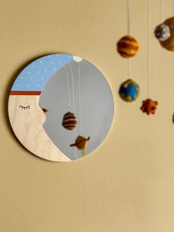 Espejo Moony Ø40 cm, Nature moon