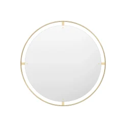 Espejo Nimbus, Polished brass, ø110