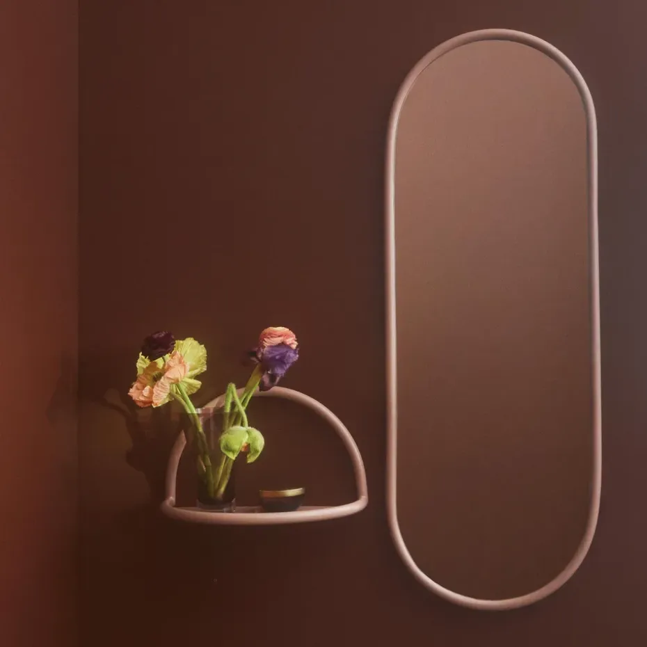 Espejo ovalado Angui 108 cm, Rose