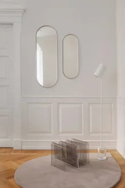 Espejo ovalado Angui 108 cm, Taupe