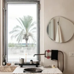 Espejo Pond, Dark chrome, xl