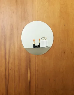 Espejo redondo Horizon, Acero inoxidable