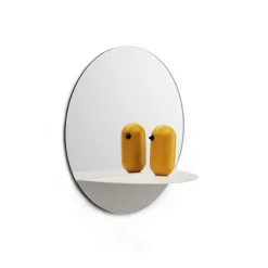 Espejo redondo Horizon, blanco