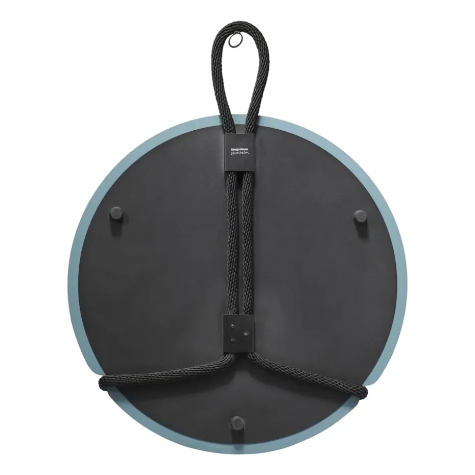 Espejo redondo Lasso, transparente-negro