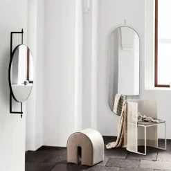 Espejo Rotating, Beige