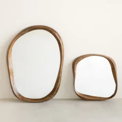 Espejo Shizu L 50x70 cm, Golden oak