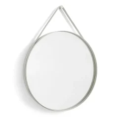 Espejo Strap Mirror Ø70 cm, Light grey