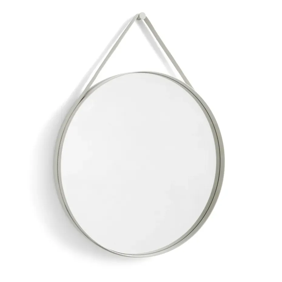 Espejo Strap Mirror Ø70 cm, Light grey