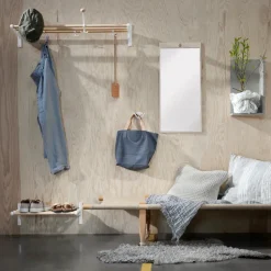 Espejo Tillbakablick rectangular, Abedul