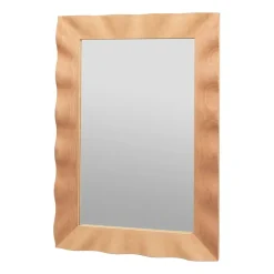Espejo Wavy 70x100 cm, Natural brown