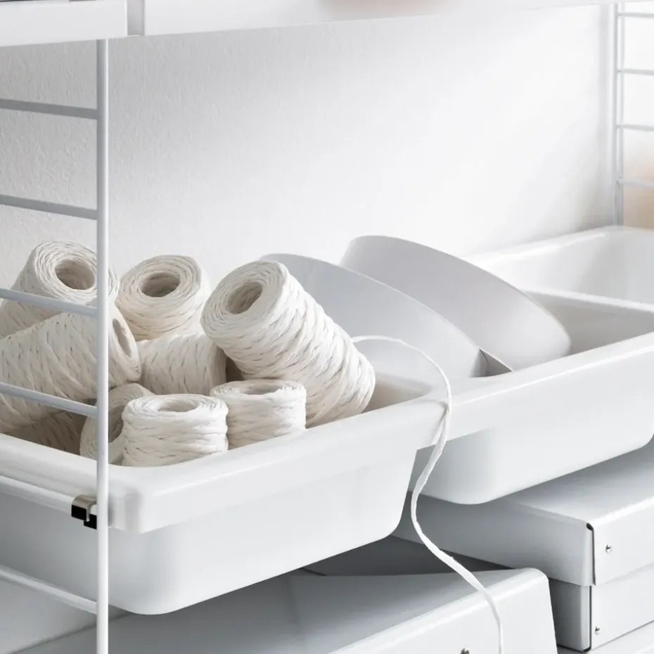 Estante Bowl String, Blanco